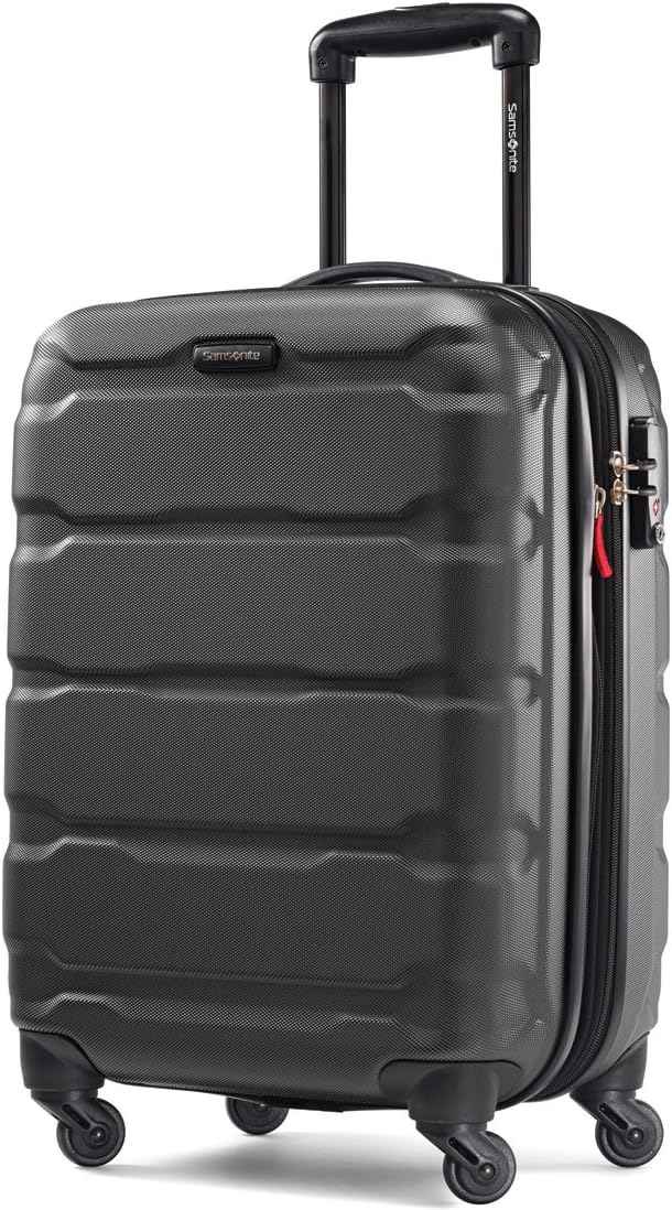 Samsonite Omni PC Hardside Expandable Luggage with Spinner Wheels, Black, 3-Piece Set (20/24/28)