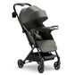 Mompush Lithe V2 Lightweight Travel Stroller, Compact Foldable Baby Stroller with Travel Bag, One-Hand Fold Stroller, Snack Tray, Mechanical Recline Seat, Airplane-Ready, UPF 50+ Canopy & Rain Cover