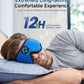 Voerou Sleeping Headphones 3D Eye Mask, Sleep Mask Bluetooth Headphone with Ultra-Thin Stereo Speakers, Sleep Headphones for Side Sleepers Office Nap Air Travel Meditation Gifts for Unisex