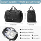 Large Travel Duffle Bag,Carry on Overnight Weekend Bag with Shoes Compartment,Weekender Bags for Women for Travel Business Trips Sport Hospital,Black