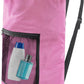Laundry Bag Backpack, Extra Large Travel Laundry Bag with Mesh Pocket & Adjustable Shoulder Straps,Dirty Clothes Travel Bag for College Students Dorm,Apartment(Pink)