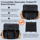 110L/140L Expandable Soft-Sided Foldable Duffle Bag with 2 Rubber Wheels,Packable 32” Rolling Carry-On with Multi-Pockets & Compartments,Coffee - Roamly