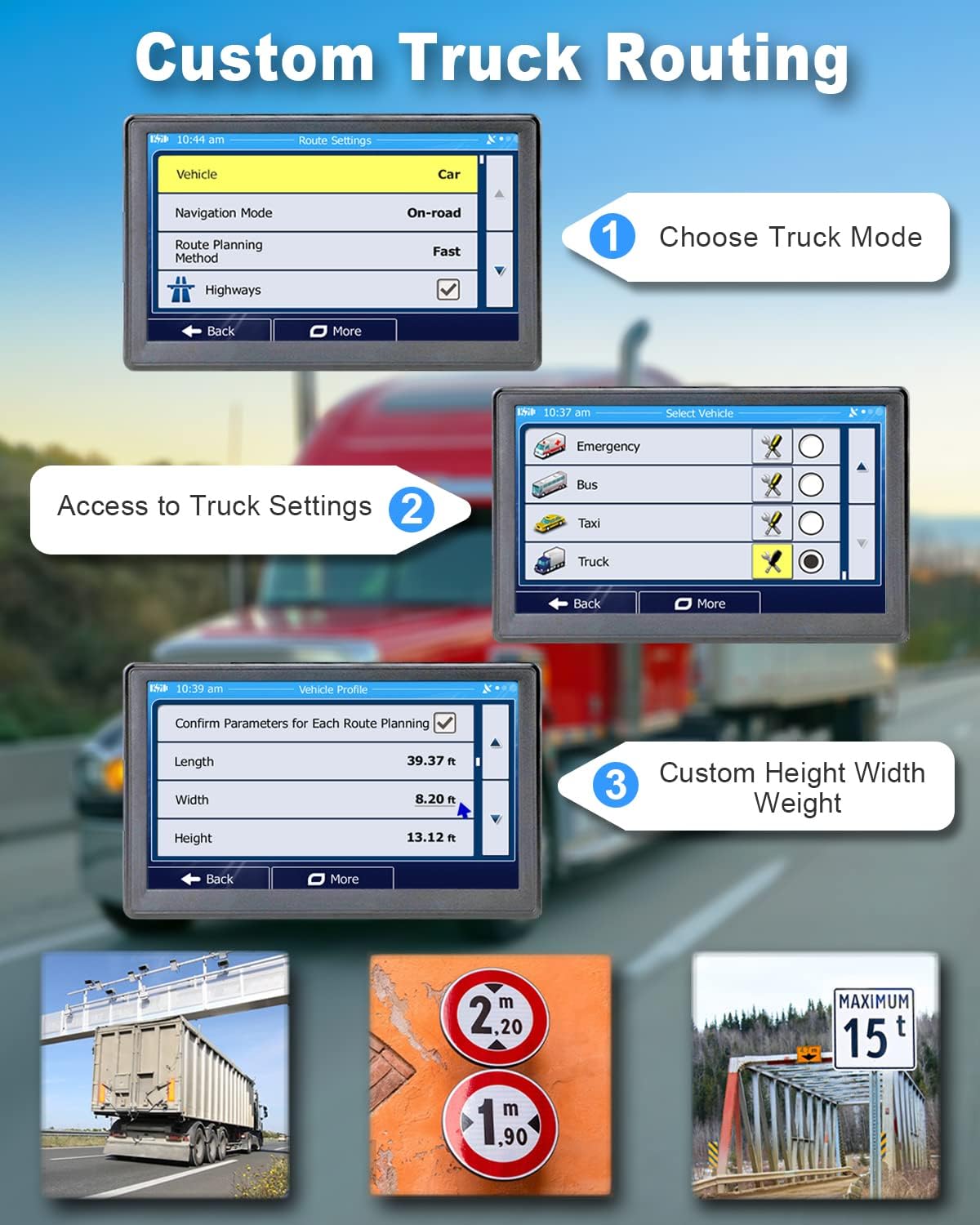 OHREX N700 GPS Navigator for Car Truck RV 2025,Truck GPS Commercial Drivers,Trucker GPS for semi Truck,Free Lifetime Maps Updates,7 inch Touchscreen,Custom Truck Routing,Driver Alerts