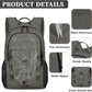 ZOMFELT Hiking Backpack for Women Men, 15L Lightweight Packable Backpacks for Trip, Water Resistant Small Travel Backpack, Foldable daypack for Hiking, Walking, Cycling, Camping, Grey & Black - Roamly
