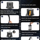 2026 Upgraded Portable Shower with Heater for Camping, 6000mAh Rechargeable Camping Shower Pump with LED Display, 3 Spray Modes 5 Gal Foldable Bucket, Outdoor Shower for Travel RV Pet Bath Car Washing