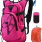 Hydration Backpack Pack with 2L Water Bladder 18L Hiking Backpack Women Men Lightweight Hydropack Insulated Daypack for Biking, Running, Festival - Roamly