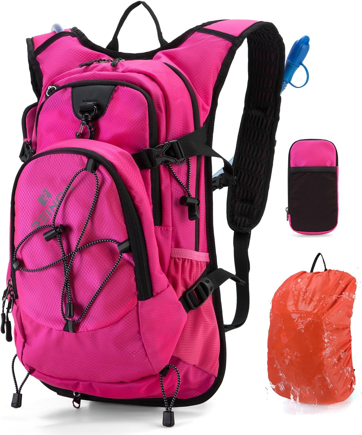 Hydration Backpack Pack with 2L Water Bladder 18L Hiking Backpack Women Men Lightweight Hydropack Insulated Daypack for Biking, Running, Festival - Roamly
