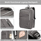 Swissdigital Design Laptop Backpack For Women，Travel Backpack With USB Charging Port，Fits 15.6 Inch School Computer Backpacks For Work Business,Grey | KATY ROSE