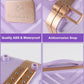 Kalolary Travel Makeup Train Cases with Lighted Mirror 3 Color Setting, Makeup Bag Cosmetic Case Organizer Adjustable Brightness Portable Makeup Storage Box with Detachable 5X Magnifying Mirror Purple