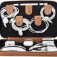 Medicine Handmade Leather Cable Organizer Bag – Full-Grain Leather Travel Tech Case for Cords, Chargers & Accessories – Zippered Storage for Men & Women (Antic Brown)
