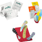 Welly First Aid Kit - Adhesive Flexible Fabric and Waterproof Bandages, Tape and Non-Stick Pads, Butterfly Strips, Single Use Ointments Triple Antibiotic and Hydrocortisone, and Ibuprofen - 130 Count