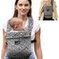GROWNSY Baby Carrier Newborns to Toddlers, Ergonomic Baby Toddler Carrier Wraps with Head Support, Easy to Wear, Infant Carrier Baby Gift, Travel and Hiking Friendly, 7 to 44 lb (Gray-Leopard)