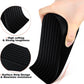 Frienda 8 Pack Large Door Stoppers Heavy Duty Rubber Stopper for Bottom of Door Wedge Stopper for Home Office (Black)