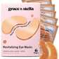 grace & stella Caffeine Under Eye Patches - Awakening Eye Patches for Puffy Eyes and Dark Circles - Under Eye Mask Patches with Niacinamide & Hyaluronic Acid - Vegan, Cruelty-Free (Bronze, 6 Pairs)