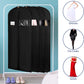 Syeeiex 60'' Garment Bags for Hanging Clothes, Set of 8 Dress Bags for Gowns, Dress Garment Bags for Gowns, Evening Dresses, Fur Coat, Long Dress(Black)