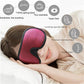 Sleep Mask for Men and Women 3D Contoured Eye Mask Patented Adjustable Light Blocking Night Mask for Sleeping (Blue)