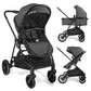 Lite 2.0 Baby Stroller with Newborn Mode, 2-in-1 Foldable Infant Stroller with Reversible Seat and UPF 50+ Canopy