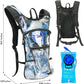 Reflective Hydration Backpack, Hydration Pack - Water Backpack with 2L/3L Hydration Bladder, Essential for Festivals - Rave Hydration Pack for Hiking, Running, Cycling, and Festivals
