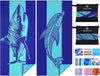 2 Pack Microfiber Lightweight Beach Towel 71"x32" Oversized Extra Large Thin Sand Free Towels Travel Swim Pool Yoga Gym Camping for Adults Women Men Beach Essentials Accessories Vacation Gift