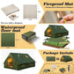Inflatable Camping Tents 8-10 Person,129 Square Feets Large Inflatable Camping Tent with Stove Jack,Blow up Tent with Mesh Windows & Pump