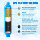 RV Water Pressure Regulator Kit, with Inline Water Filter, Lead-Free Brass Accessories, Leak Repair Kit, and All-in-One Suitcase, Complete Drinking Water Kit for RVs and Campers.