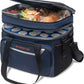 EVERFUN Small Cooler Bag 24/48 Can Insulated Lunch Box Double Deck Soft Leak-Proof Waterproof Collapsible Ice Chest for Men Women Work Travel Car Trip Picnic Beach