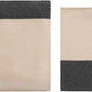 Jet&Bo Luxurious Cashmere Merino Blend Travel Blanket, Airplane-Ready in Packable Pouch, Soft, Lightweight and Breathable (Pink and Gray)