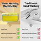 Shoe Washing Machine Bag, 2Pcs Reusable Shoe Cleaning Bag for Washing Machine, Shoe Laundry Bag for Washer, Cleaner bag for Sneakers Tennis Shoes (Yellow 2pcs)