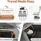 Small Rolling Backpack for Women, Lightweight Travel Backpack with Wheels, Roller Backpacks for Adults, Water Resistant Rolling Laptop Bag, Wheeled Underseat Carry On Luggage, Beige Brown