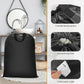 Extra Large Laundry Bag With Handles, Heavy Duty, Travel Laundry Bag for Dirty Clothes, 28" x 40" (Black)