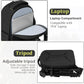 TORIBIO Camera Backpack, Hardshell DSLR Photography Camera Bag, Waterproof Hard Shell Camera Case with Tripod Holder & 15.6" Laptop Compartment Compatible with Canon/Nikon/Sony/DJI Mavic Drone