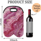 Wine Carrier Tote Personalized Bag for 2 Bottles - Neoprene Wine Bottle Holder with Carry Handle, Wine Protective Bag Insulated Bag Beer Cans Water Bottle Holder for Travel Picnic,Style11