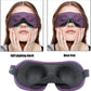 3D Eye mask for Sleeping,Machine Washable, Sleep Mask for Women, Blinder Blindfold Airplane(Black+Rose)