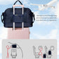 Women's Initial Duffle Bag - Personalized Weekender with Shoe & Makeup Compartments, Monogram Overnight Bag (Letter A) - Roamly
