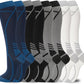 Compression Socks for Women Men Circulation Knee High 8 Pairs for Nurses, Running, Travel, Athletic
