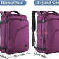 MATEIN Large Purple Travel Backpack, Water Resistant Airplane Backpack for Women, Expandable Casual Daypack for Work, International Trip, Womens Travelling Gifts, 50L