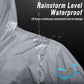 Mens Long Hooded Safety Rain Jacket Waterproof Emergency Raincoat Poncho