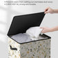 SOLEDI Laundry Hamper with Lid, 90L Tall & Large Floral Laundry Basket, Collapsible Clothes Hamper with Removable Bag, Dirty Hampers for Bedroom, Bathroom, Laundry Room