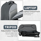 TORIBIO Camera Backpack, Hardshell DSLR Photography Camera Bag, Waterproof Hard Shell Camera Case with Tripod Holder & 15.6" Laptop Compartment Compatible with Canon/Nikon/Sony/DJI Mavic Drone