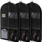 3 Pack 43" Garment Bags for Travel and Storage, Suit and Dress Bags with Duffle Design, Ideal for Hanging Clothes, Blazers, Dresses, Coats, and Wardrobes