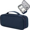 Teskyer Electronics Organizer Travel Case, Waterproof Portable Tech Accessories Pouch with Organized Compartments for Cables, Phone, Chargers, Earphone, Navy Blue