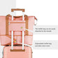 Joyway Carry On Luggage 20 Inch Expandable Suitcase with Spinner Wheel, 3 Piece Hard Shell Luggage Set with TSA Lock(Pink)