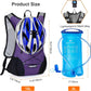 Lightweight Hydration Backpack, Running Backpack with 2L Water Bladder, Hydro Water Daypack for Cycling Hiking Rave for Men Women