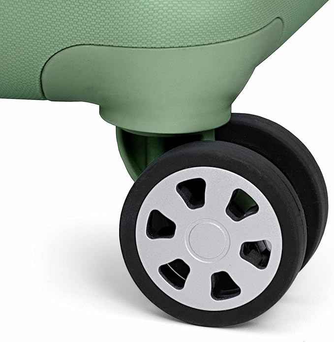 Traveler's Choice Pagosa Hardshell Expandable Luggage with Spinner Wheels, Green, 2-Piece Set (22/26)