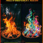 MEKER Fire Color 6 Pack & Fire Starter 32 Cube Set, Fire Color Changing Packets - Safe for Indoor Use, Fire Pit, Campfires, Outdoor Fireplaces, Bonfire, Perfect Fire Camping Accessories for Kids