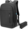 Laptop Backpack for Men Business Travel Laptop Backpack with USB Charger Lightweight Anti-Theft Water-Resistant Fits 15.6 Inch Laptop for Travel Daily Work Office College with Small Bag-Black