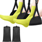 Airplane Footrest Hammock, Foot Hammock for Plane Travel, Portable Height Adjustable Travel Footrest Hammock Accessories, Lightweight Foot Hammock Suitable for Offices, Airplanes 2 pcs
