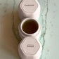 Cadence Travel Containers Haircare Capsule Set - Magnetic Containers with Lids,Carry On Travel Essentials For Women/Men - 3 Flex Mediums (1.32oz) - Shampoo, Conditioner & Comb Icon Labels - Petal