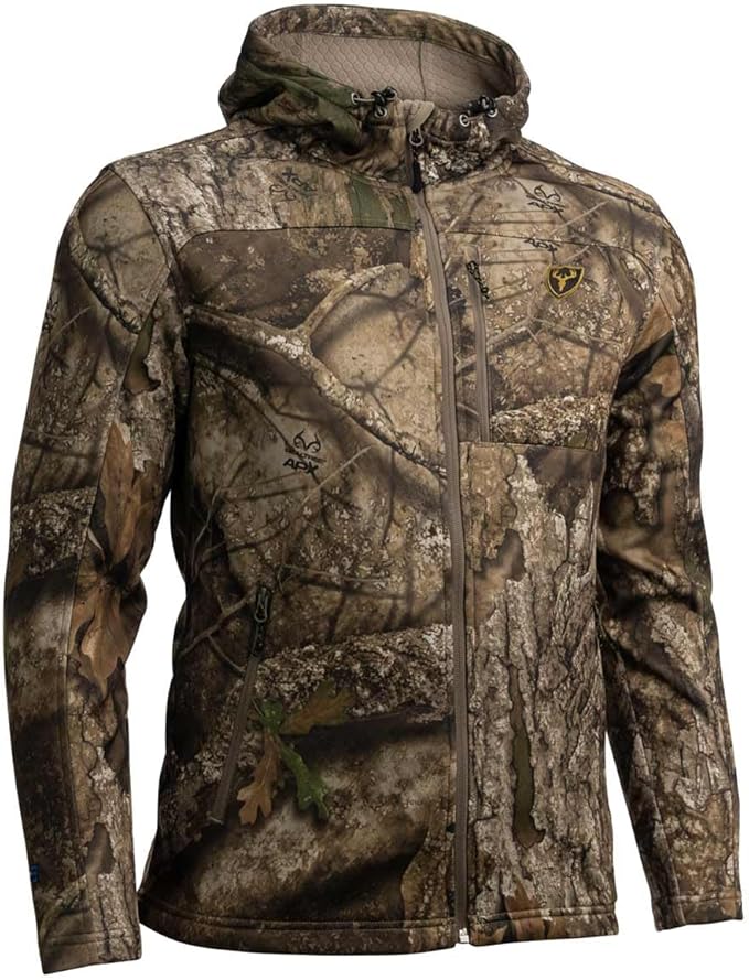 SCENTBLOCKER Shield Series Silentec Midweight Jacket, Camo Hunting Clothes for Men