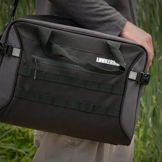 Lunkerhunt Fishing Tackle Sling Bag with Adjustable Strap - Water-Resistant TPE Fabric